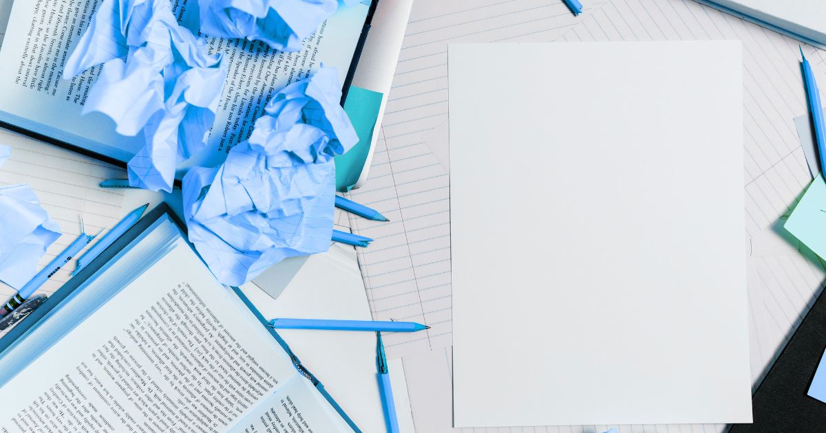 A messy office desk