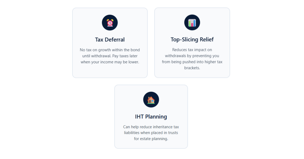 Infographic to show tax considerations of offshore bonds